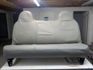 1999,2000,2001,2002-2010 Ford F-250/350/450/550 Super-duty Bench Seat; Rebuilt- Regular Cab Boom Truck Seat- Replacement Super-duty Flatbed, Tow, boom Utility,and dump Truck Seat;1999-2010 Ford F-250/350/450/550 Super Duty Bench Seat Assembly,seat cushion