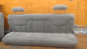 1995-1998 Chevrolet 1500 Extended Cab - Rear Bench Seat Assembly ,seat cushion, seat frame,1995,1996,1997,1998 Chevy 1500 Ext. cab rear bench -seat cable, seat headrests, complete
